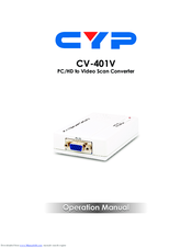CYP CV-401V Operation Manual