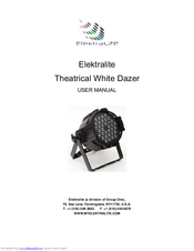 Elektralite Theatrical White Dazer User Manual