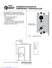 BEST ACCESS SYSTEMS 45HM IDH Max 1300 Installation Instructions Manual