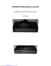 Stephen SVG400S User Manual
