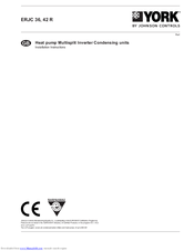 York ERJC 42 R Installation Instructions Manual