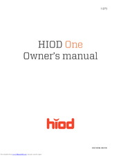 HIOD One Owner's Manual