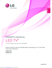 LG 29MA73D Owner's Manual