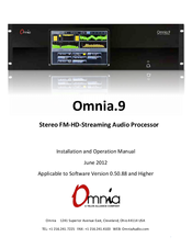 Omnia Omnia.9 Installation And Operation Manual