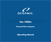 Oceanic Personal Dive Computer Veo 100Nx Operating Manual