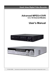 ACM Security System Advanced MPEG-4 DVR User Manual