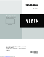 Panasonic Viera TC-L42D30L Operating Instructions Manual