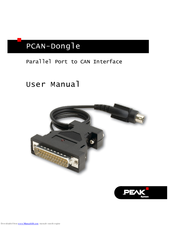 Peak PCAN-Dongle User Manual