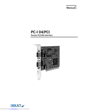 IXXAT PC-I 04/PCI User Manual