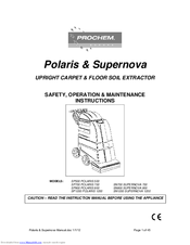Prochem SP800 POLARIS 800 Operating & Maintenance Instructions