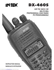 Intek DX-460S Instruction Manual