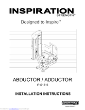 Star Trac Inspiration Strenght IP-S1316 Installation Instructions Manual
