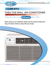 Perfect Aire 12.000 BTU Manual