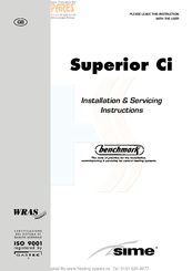 Sime superior 60 Ci Installation And Service Instructions Manual