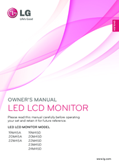 LG 20M45D Owner's Manual