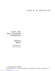 C&H M220 User Manual