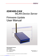 SSV Embedded Systems IGW/400-CAN User Manual