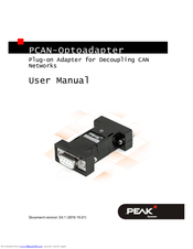 Peak PCAN-Optoadapter User Manual