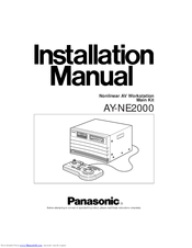 Panasonic AYNE2000 - NONLINEAR AV WORKSTA Installation Manual