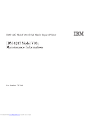 IBM V03 Maintenance Information
