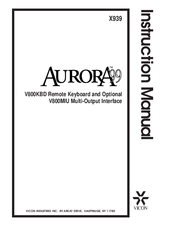 Vicon Aurora 99 V800KBD Instruction Manual