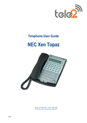 tele2 NEC Xen Topaz User Manual