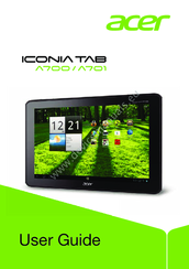 Acer Iconia TAB A701 User Manual