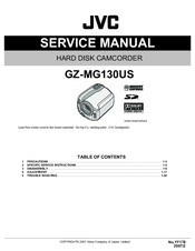 JVC GZ-MG130US Service Manual