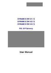 Dynamix DW-04 User Manual