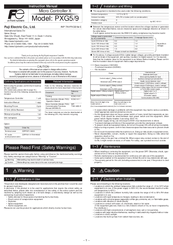 Fuji Electric PXG5 Instruction Manual