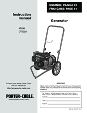 Porter-Cable DTE325 Instruction Manual