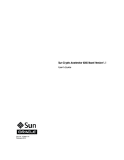 Sun Oracle Crypto Accelerator 6000 Board User Manual