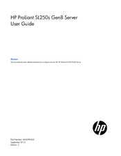 HP ProLiant SL230s Gen8 User Manual