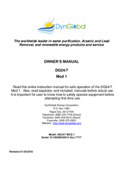 DynGlobal DG24/7 Mod 1 Owner's Manual