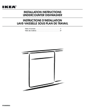IKEA W10282555A Installation Instructions Manual