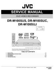 JVC DR-M100SUJ Service Manual
