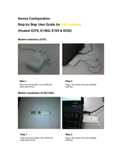 Huawei E270 Nstallation Manual