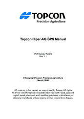 Topcon Hiper-AG Manual