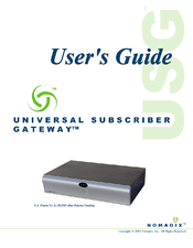 Nomadix Universal subscriber gateway User Manual