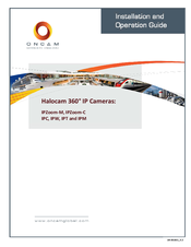Oncam IPZoom-C GE-IPZ-002 Installation And Operation Manual
