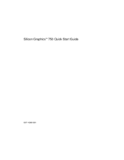 Silicon Graphics 750 Quick Start Manual