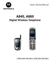 Motorola A860 Service Manual