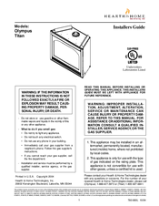 Hearth & Home Olympus Installer's Manual