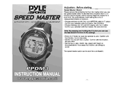Pyle Sports Speed master PPDM3 Instruction Manual