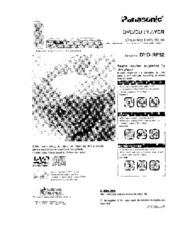 Panasonic DVDRP82 - DIG. VIDEO DISC PLAY Operating Instructions Manual