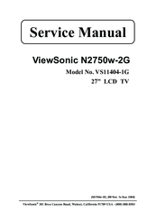 ViewSonic N2750w-2G Service Manual