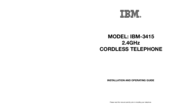 IBM IBM-3415 Installation And Operating Manual