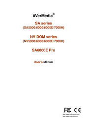 Avermedia SA6000E Pro User Manual