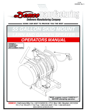 Demco 55 GALLON SKID MOUNT LAWN AND GARDEN SPRAYER Operator's Manual