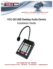 ETC VCC-28 Installation Manual